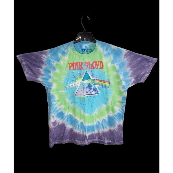 Pink Floyd Dark Side Oil Paint Tie-Dye T-Shirt 2017 Size XL - Picture 1 of 9